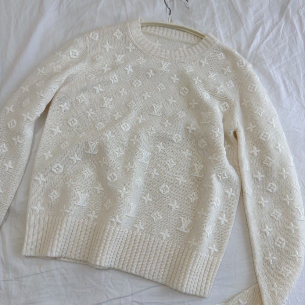 Louis Vuitton Cream Monogram Sweater